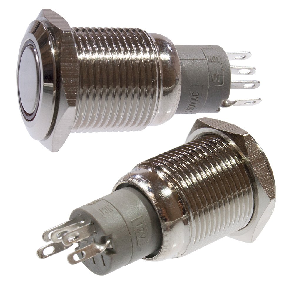 Кнопка sb7 iek (d 22, 1з+1р, красная, bbt40-sb7-k04). Кнопка без фиксации с подсветкой 5в. Выключатель клавишный 250в 6а (2с) on-off круглый черн. Rexant выключатель клавишный круглый 220v/6a on-off красный с подсв. Push button 12mm.